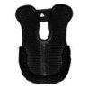 Acavallo Compensatore Memory Foam Hexagonal e montone AC199 - Nero - colore montone Sheepskin  Black