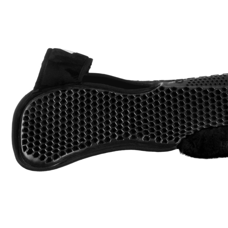 Acavallo Compensatore Memory Foam Hexagonal e montone AC199 - Nero - colore montone Sheepskin  Black