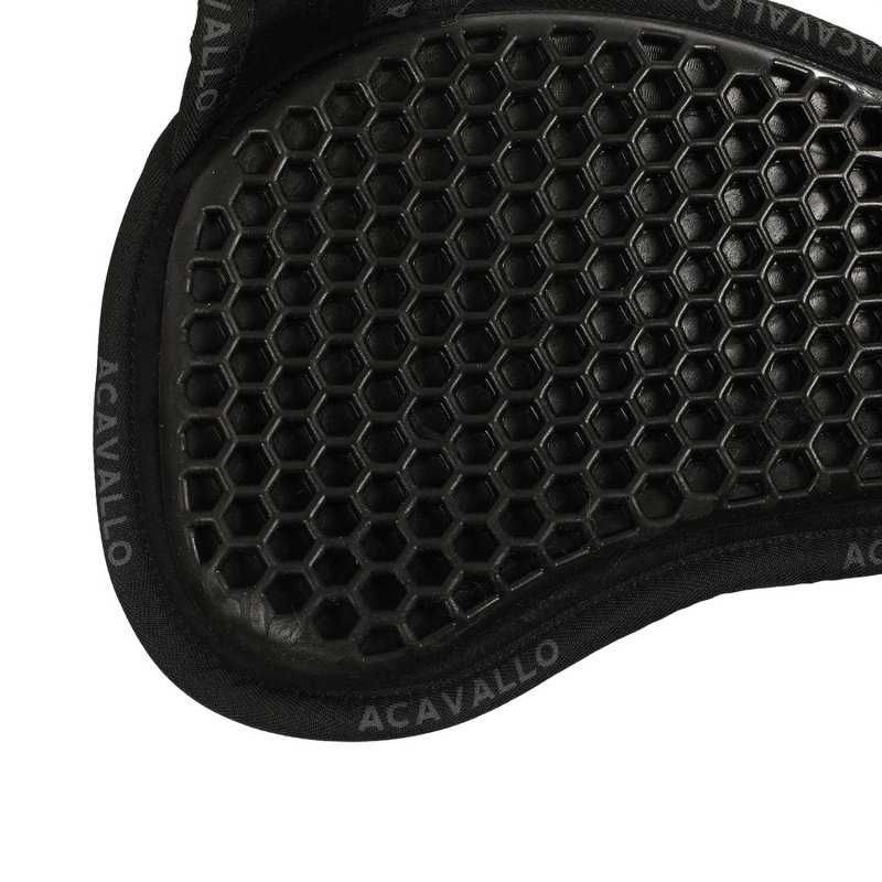 Acavallo Compensatore Memory Foam Hexagonal e montone AC175 - Nero - colore montone Sheepskin  Natural