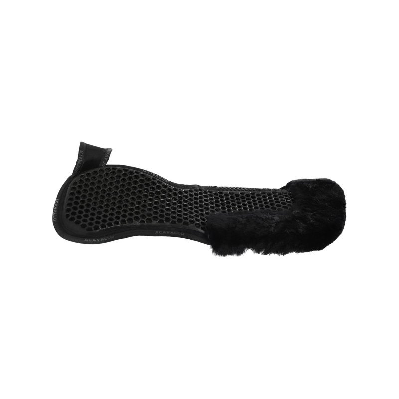 Acavallo Compensatore Memory Foam Hexagonal e montone AC175 - Nero - colore montone Sheepskin  Black