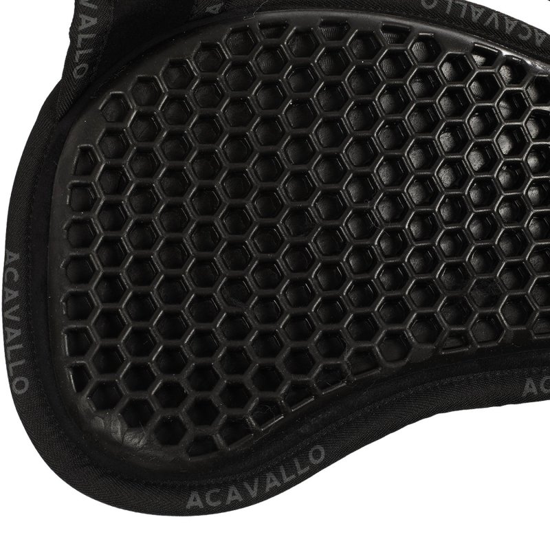Acavallo Compensatore Memory Foam Hexagonal e montone AC175 - Nero - colore montone Sheepskin  Black