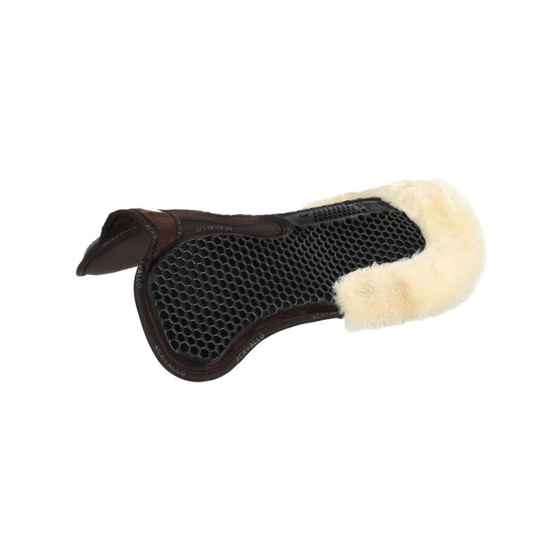 Acavallo Compensatore Memory Foam Hexagonal e montone AC175 - Marrone - colore montone Sheepskin  Natural
