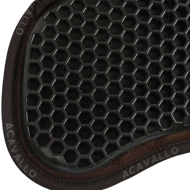 Acavallo Compensatore Memory Foam Hexagonal e montone AC175 - Marrone - colore montone Sheepskin  Natural