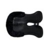 Acavallo Compensatore Memory Foam Hexagonal montone rialzo anteriore - Nero - colore montone Sheepskin  Black