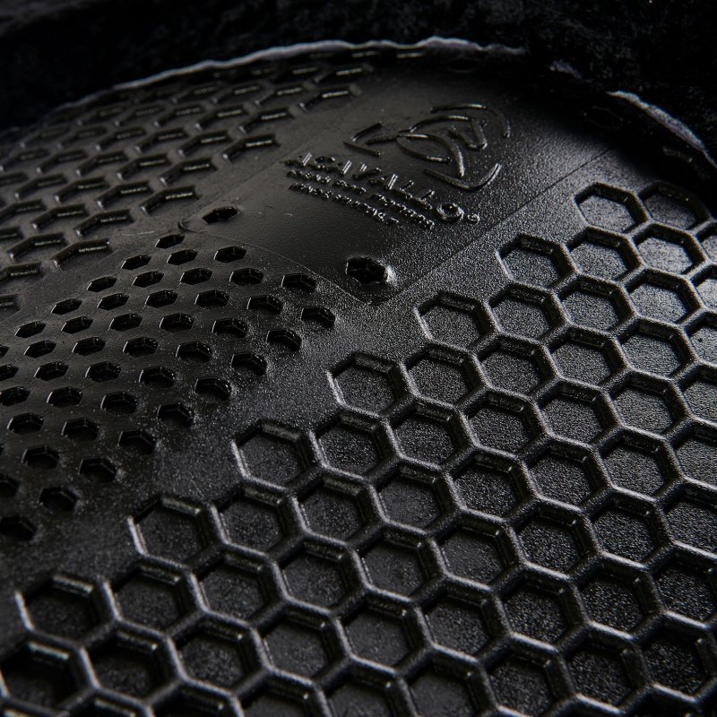 Acavallo Compensatore Memory Foam Hexagonal montone rialzo anteriore - Nero - colore montone Sheepskin  Black
