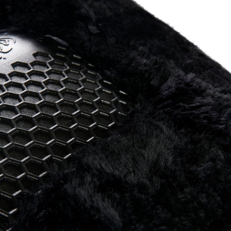 Acavallo Compensatore Memory Foam Hexagonal montone rialzo anteriore - Nero - colore montone Sheepskin  Black