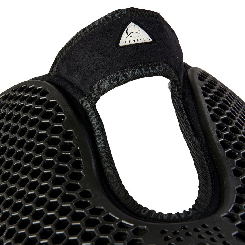 Acavallo Compensatore Memory Foam Hexagonal montone rialzo anteriore - Nero - colore montone Sheepskin  Black