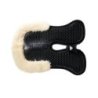 Acavallo Compensatore Memory Foam Hexagonal montone rialzo anteriore - Nero - colore montone Sheepskin  Natural