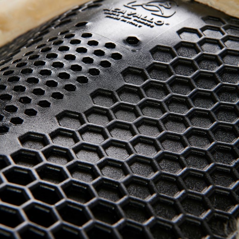 Acavallo Compensatore Memory Foam Hexagonal montone rialzo anteriore - Nero - colore montone Sheepskin  Natural