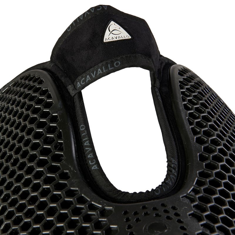 Acavallo Compensatore Memory Foam Hexagonal montone rialzo anteriore - Nero - colore montone Sheepskin  Natural