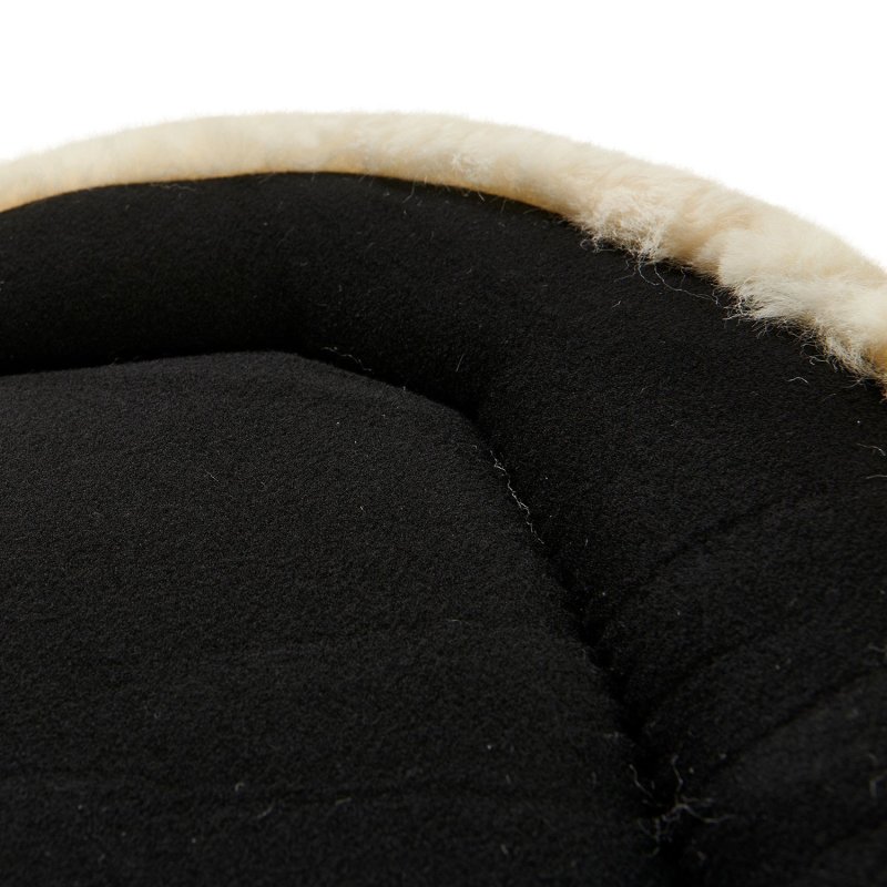 Acavallo Compensatore Memory Foam Hexagonal montone rialzo anteriore - Nero - colore montone Sheepskin  Natural