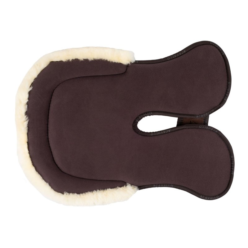 Acavallo Compensatore Memory Foam Hexagonal montone rialzo anteriore - Marrone - colore montone Sheepskin  Natural