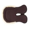 Acavallo Compensatore Memory Foam Hexagonal montone rialzo anteriore - Marrone - colore montone Sheepskin  Natural