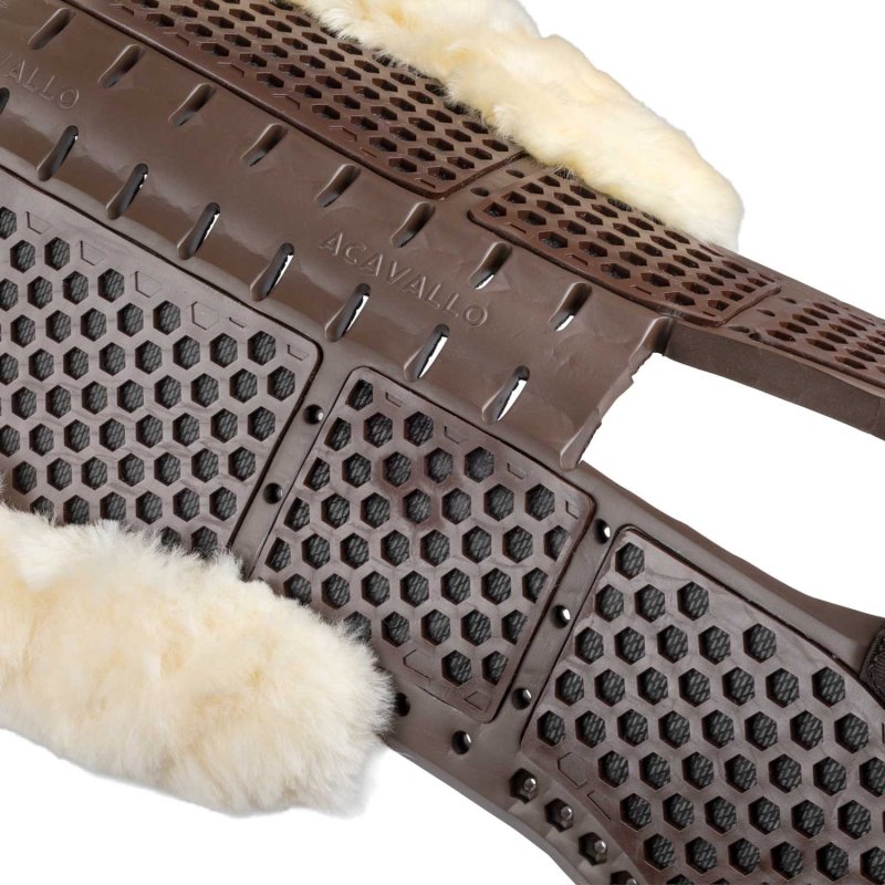 Acavallo Compensatore Piuma Aerobalance Withers Free sintetico - Marrone - colore montone Sheepskin  Natural
