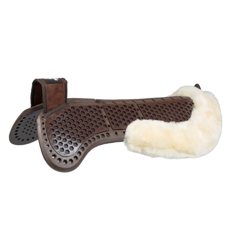 Acavallo Compensatore Piuma Aerobalance Withers Free sintetico - Marrone - colore montone Sheepskin  Natural