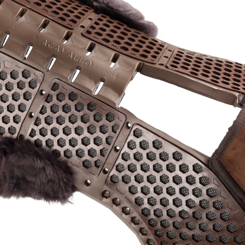 Acavallo Compensatore Piuma Aerobalance Withers Free sintetico - Marrone - colore montone Sheepskin  Brown