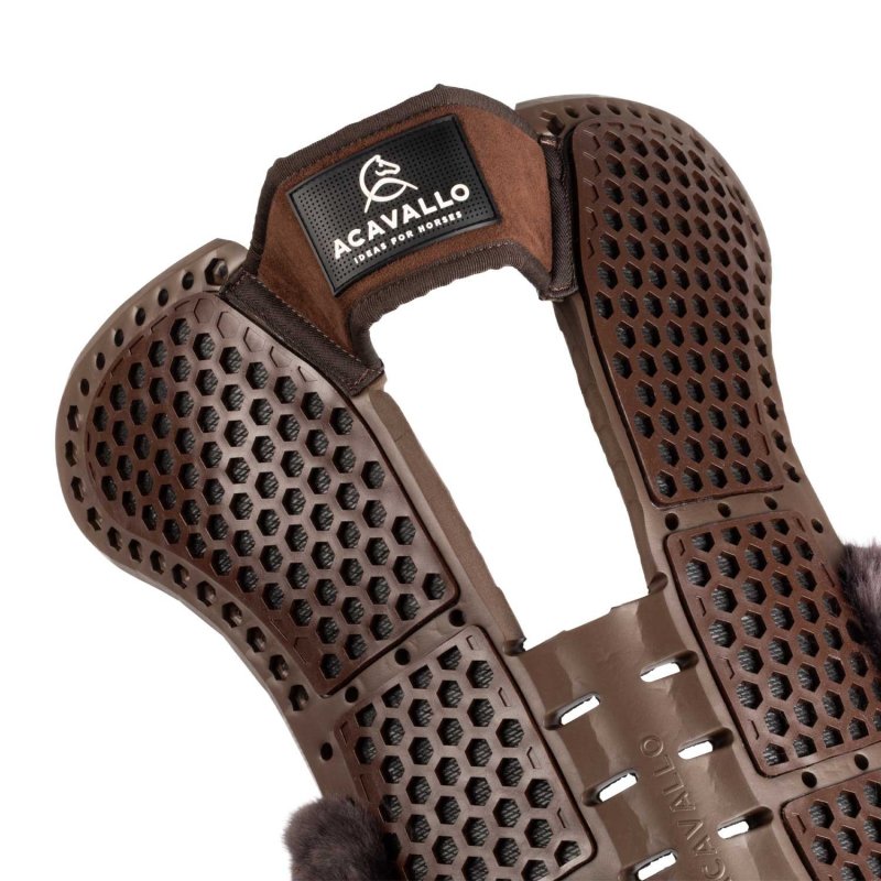 Acavallo Compensatore Piuma Aerobalance Withers Free sintetico - Marrone - colore montone Sheepskin  Brown
