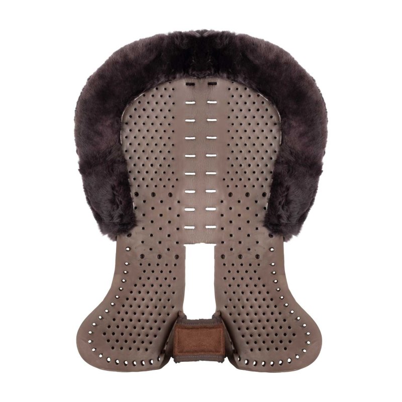 Acavallo Compensatore Piuma Aerobalance Withers Free sintetico - Marrone - colore montone Sheepskin  Brown