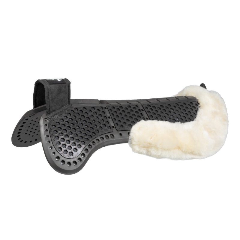 Acavallo Compensatore Piuma Aerobalance Withers Free sintetico - Nero - colore montone Sheepskin  Natural