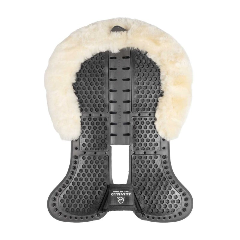 Acavallo Compensatore Piuma Aerobalance Withers Free sintetico - Nero - colore montone Sheepskin  Natural