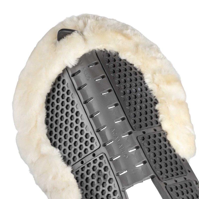 Acavallo Compensatore Piuma Aerobalance Withers Free sintetico - Nero - colore montone Sheepskin  Natural