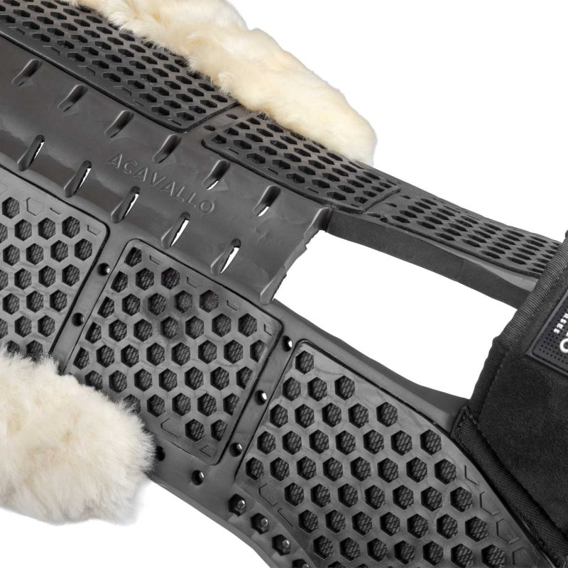 Acavallo Compensatore Piuma Aerobalance Withers Free sintetico - Nero - colore montone Sheepskin  Natural