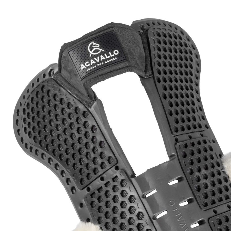 Acavallo Compensatore Piuma Aerobalance Withers Free sintetico - Nero - colore montone Sheepskin  Natural