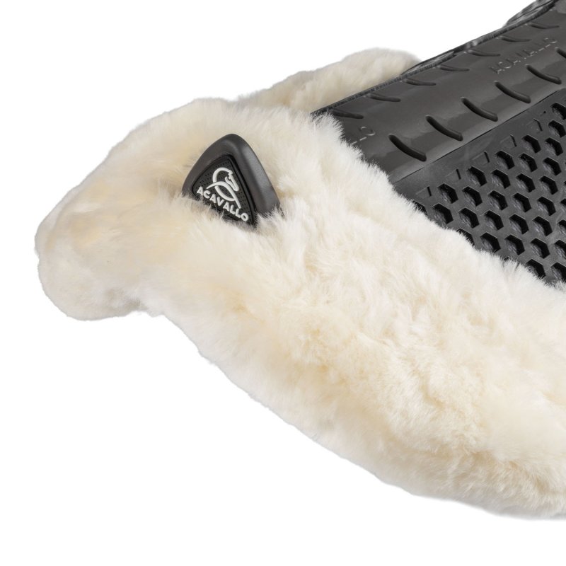 Acavallo Compensatore Piuma Aerobalance Withers Free sintetico - Nero - colore montone Sheepskin  Natural