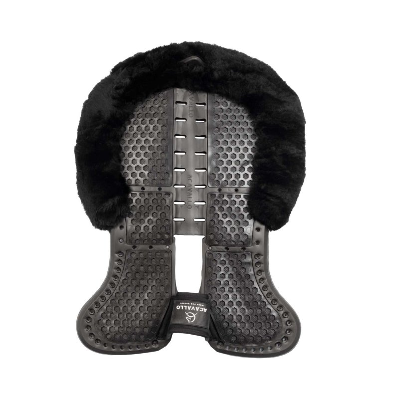 Acavallo Compensatore Piuma Aerobalance Withers Free sintetico - Nero - colore montone Sheepskin  Black