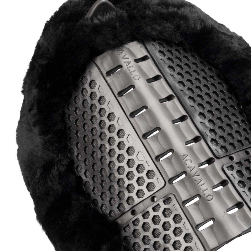 Acavallo Compensatore Piuma Aerobalance Withers Free sintetico - Nero - colore montone Sheepskin  Black