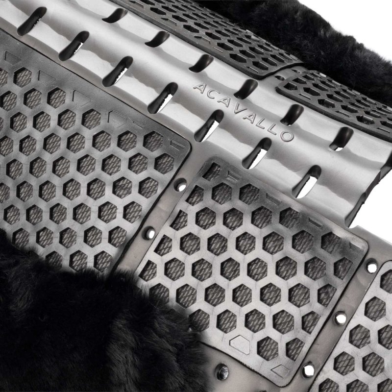 Acavallo Compensatore Piuma Aerobalance Withers Free sintetico - Nero - colore montone Sheepskin  Black