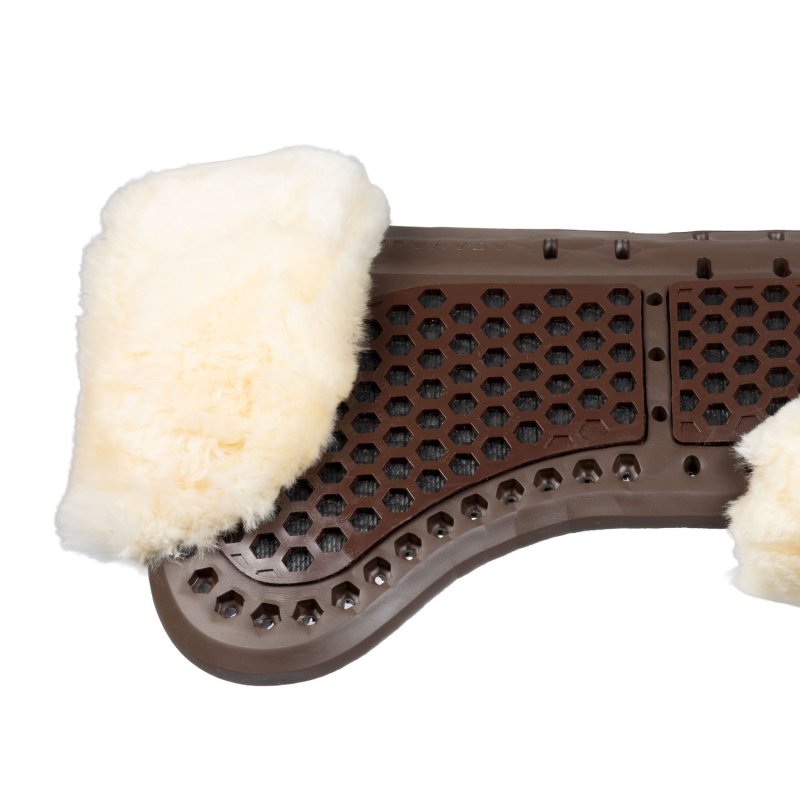 Acavallo Compensatore Piuma Aerobalance con montone sintetico - Marrone - colore montone Sheepskin  Natural