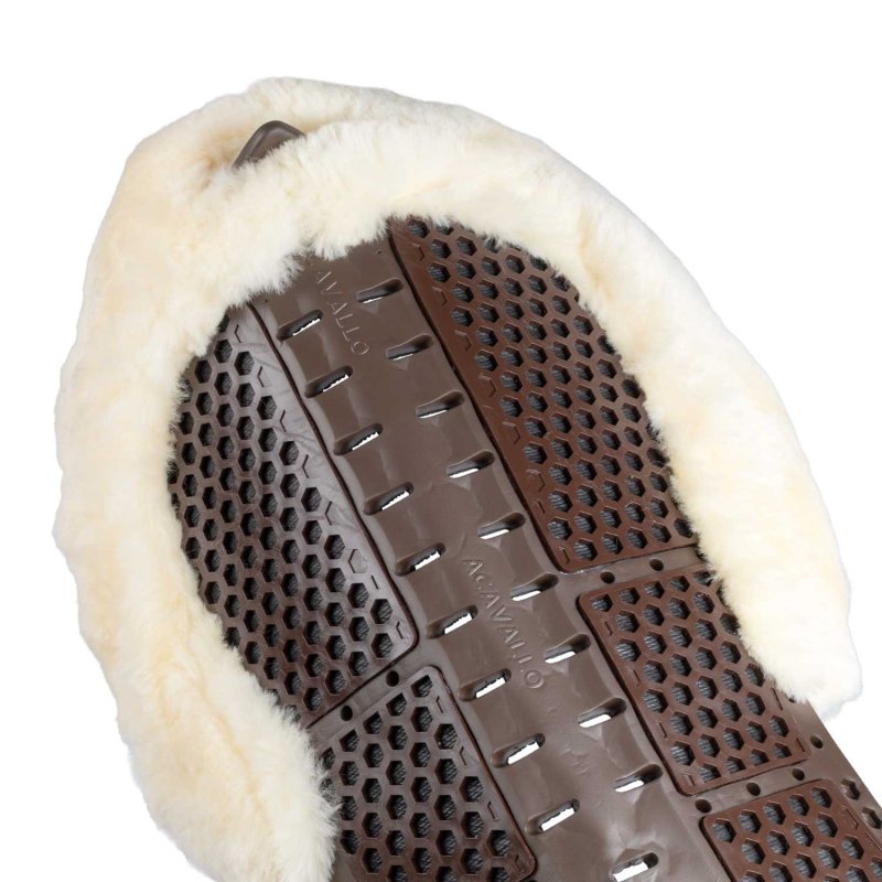 Acavallo Compensatore Piuma Aerobalance con montone sintetico - Marrone - colore montone Sheepskin  Natural