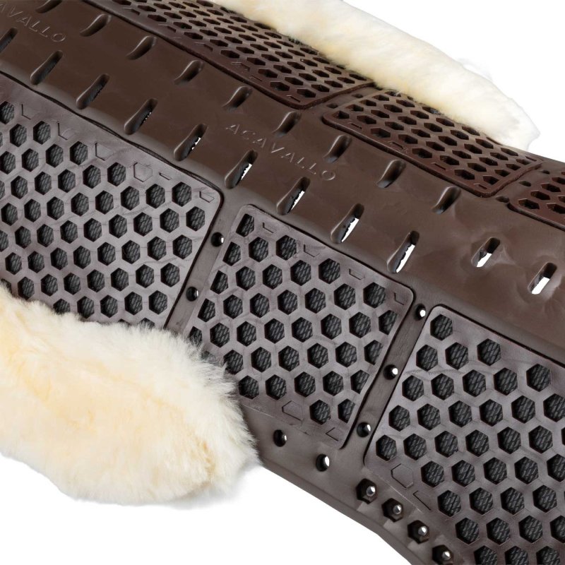 Acavallo Compensatore Piuma Aerobalance con montone sintetico - Marrone - colore montone Sheepskin  Natural