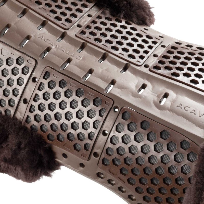 Acavallo Compensatore Piuma Aerobalance con montone sintetico - Marrone - colore montone Sheepskin  Brown