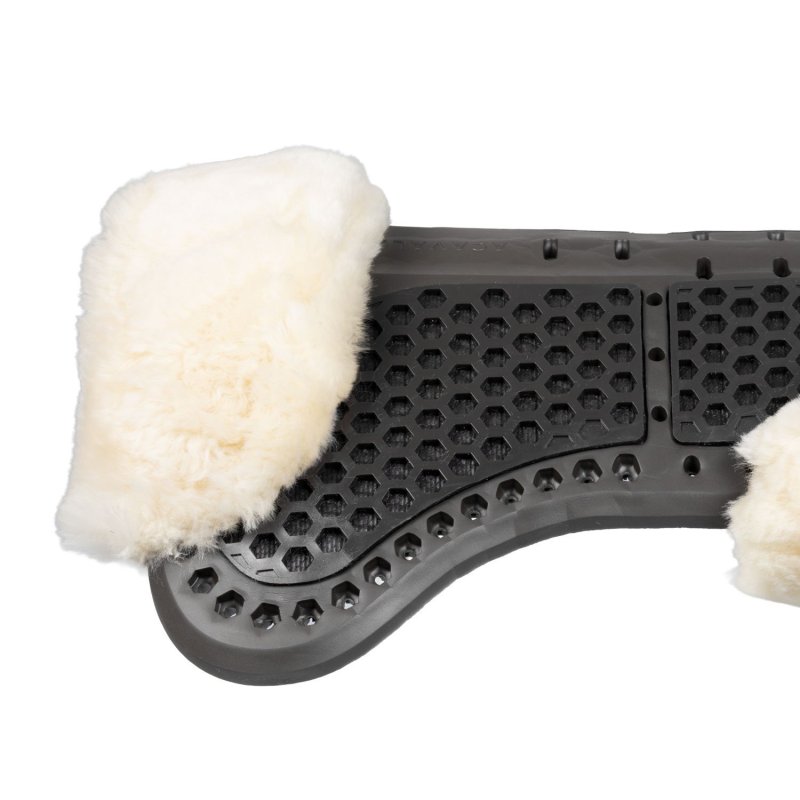 Acavallo Compensatore Piuma Aerobalance con montone sintetico - Nero - colore montone Sheepskin  Natural