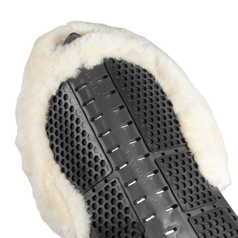 Acavallo Compensatore Piuma Aerobalance con montone sintetico - Nero - colore montone Sheepskin  Natural