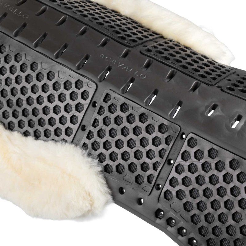 Acavallo Compensatore Piuma Aerobalance con montone sintetico - Nero - colore montone Sheepskin  Natural