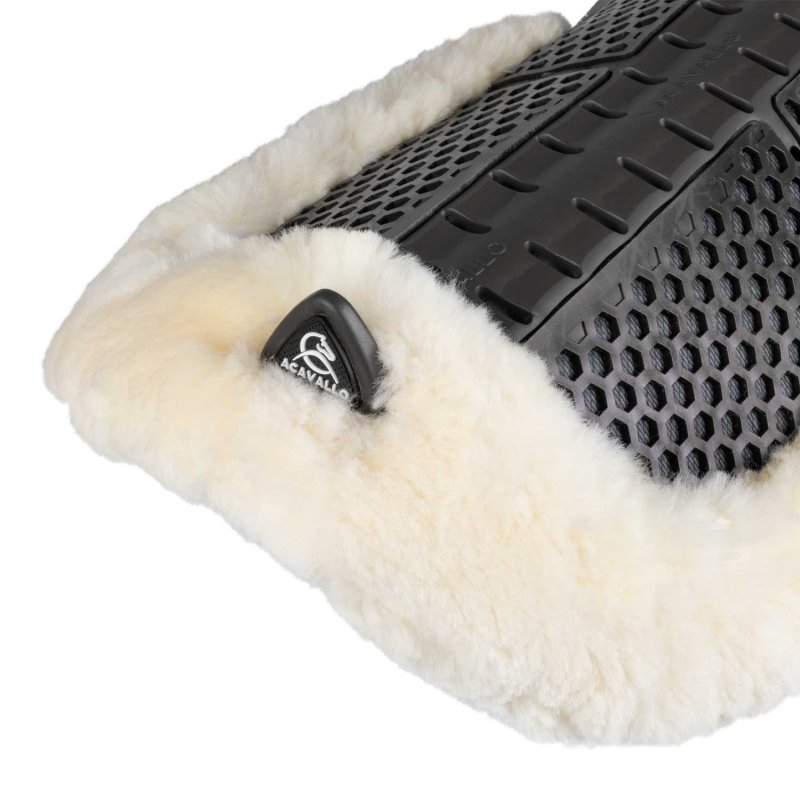 Acavallo Compensatore Piuma Aerobalance con montone sintetico - Nero - colore montone Sheepskin  Natural