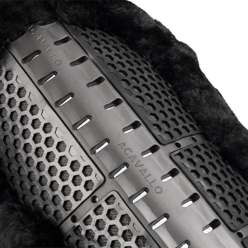 Acavallo Compensatore Piuma Aerobalance con montone sintetico - Nero - colore montone Sheepskin  Black