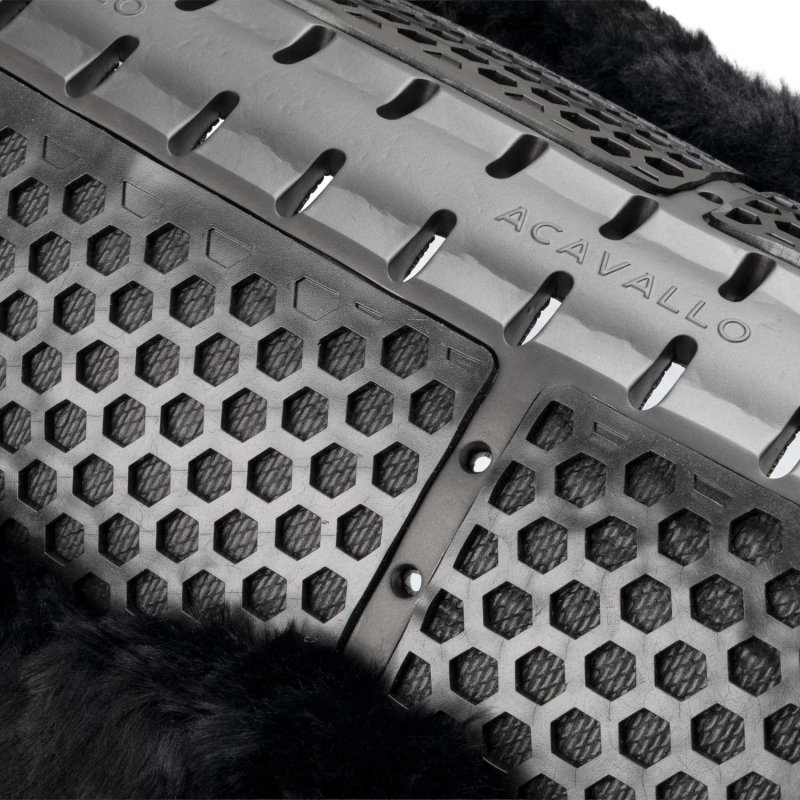 Acavallo Compensatore Piuma Aerobalance con montone sintetico - Nero - colore montone Sheepskin  Black