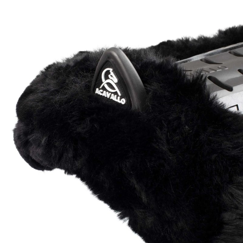 Acavallo Compensatore Piuma Aerobalance con montone sintetico - Nero - colore montone Sheepskin  Black