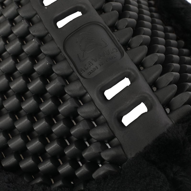 Acavallo Compensatore Piuma Respira montone sintetico rialzo posteriore - Eco-Wool  Black