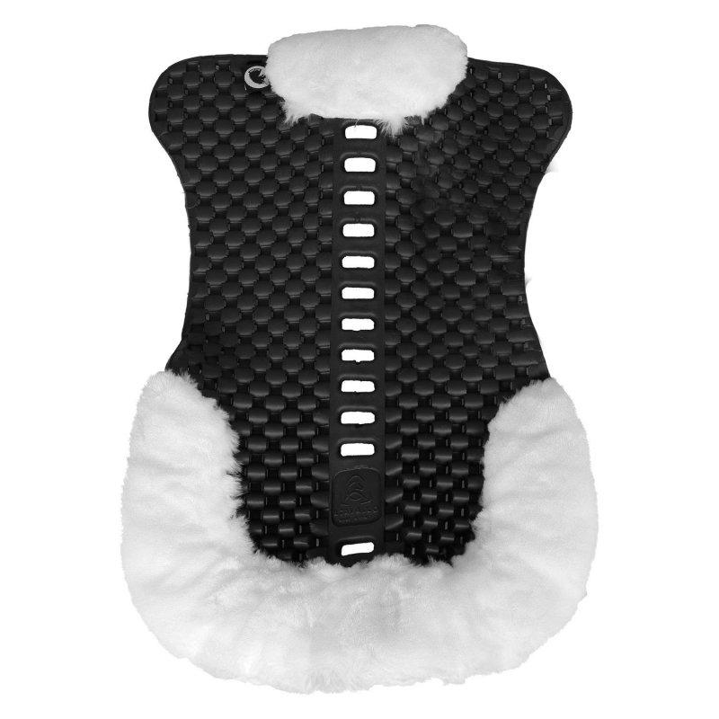 Acavallo Compensatore Piuma Respira montone sintetico rialzo posteriore - Eco-Wool  White