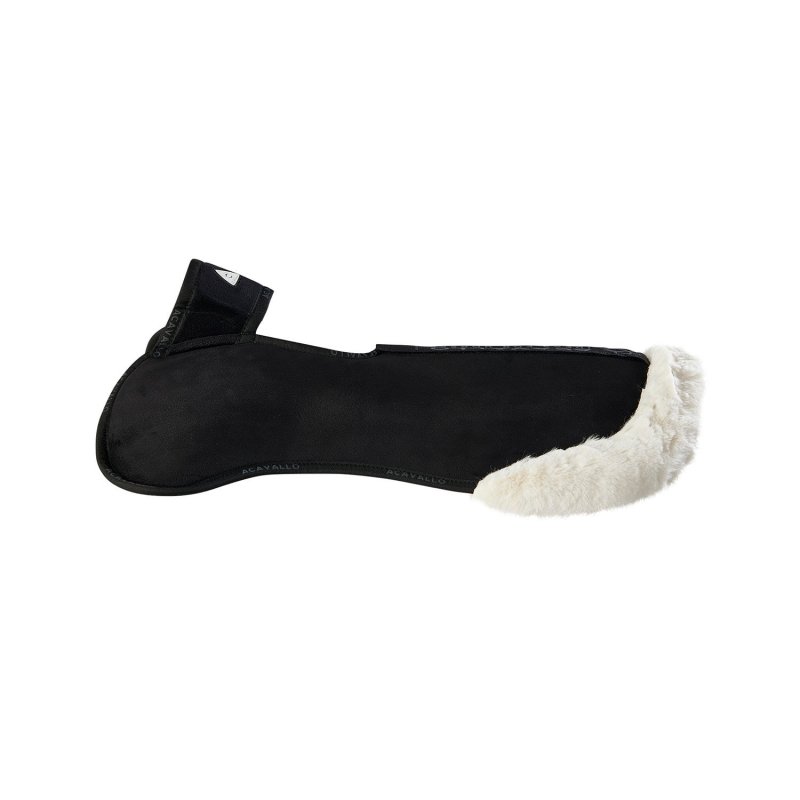 Acavallo Compensatore Piuma Pocket camoscio e montone sintetico - Nero - colore lana sintetica Eco-Wool  Natural