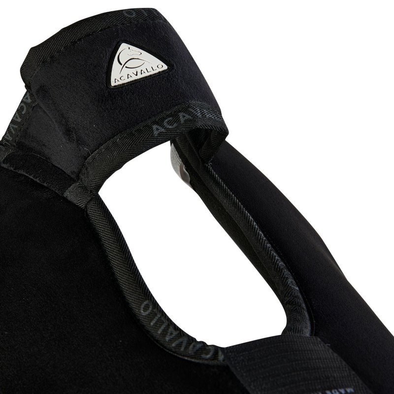 Acavallo Compensatore Piuma Pocket camoscio e montone sintetico - Nero - colore lana sintetica Eco-Wool  Natural
