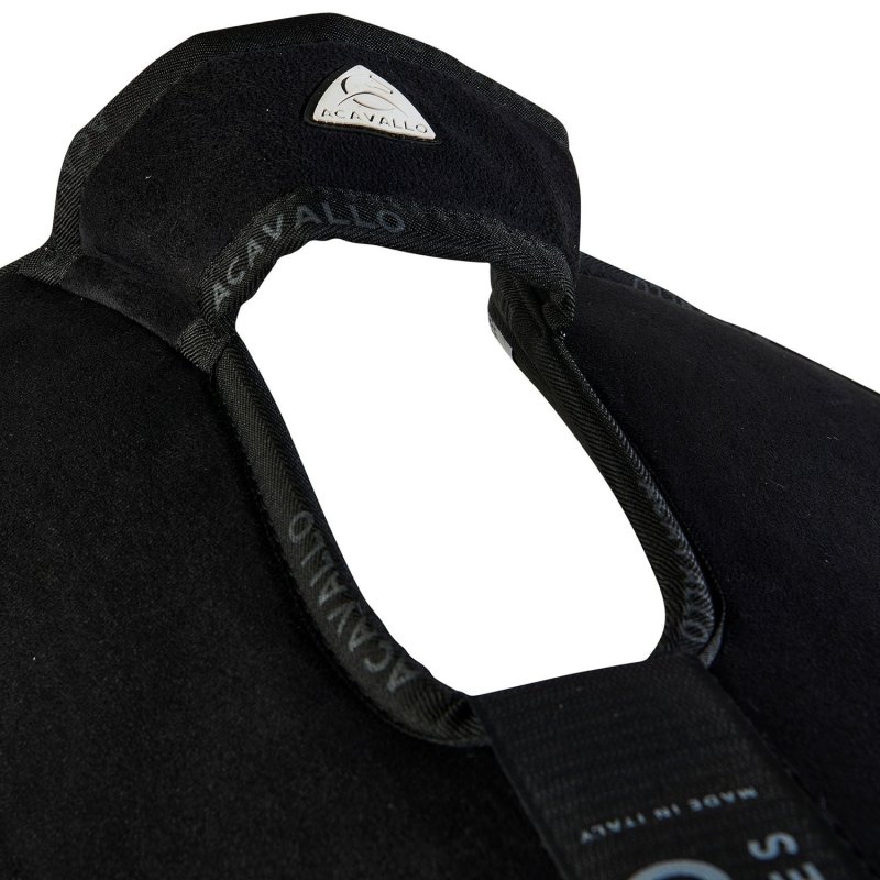 Acavallo Compensatore Piuma Pocket camoscio e montone sintetico - Nero - colore lana sintetica Eco-Wool  Black