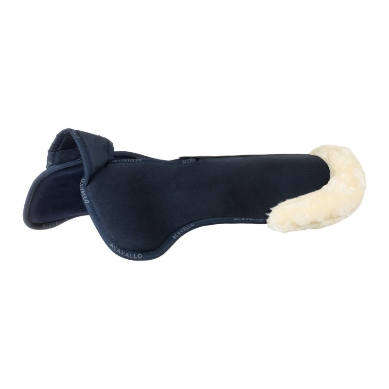 Acavallo Compensatore Piuma Pocket camoscio e montone sintetico - Blu - colore lana sintetica Eco-Wool  Natural