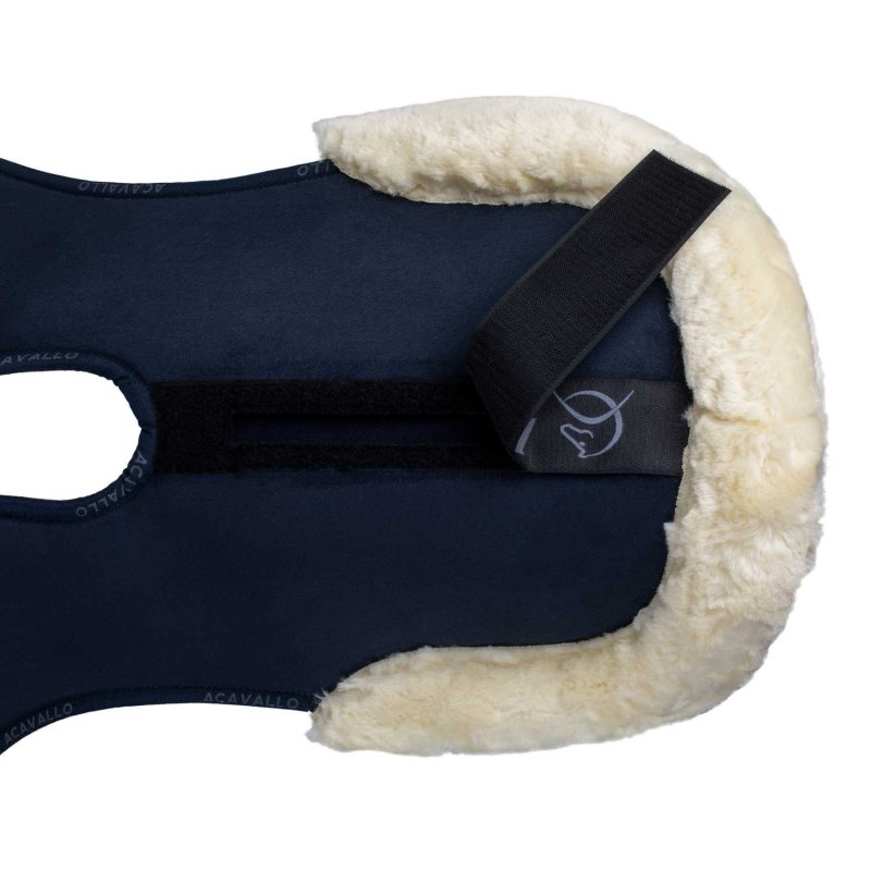 Acavallo Compensatore Piuma Pocket camoscio e montone sintetico - Blu - colore lana sintetica Eco-Wool  Natural