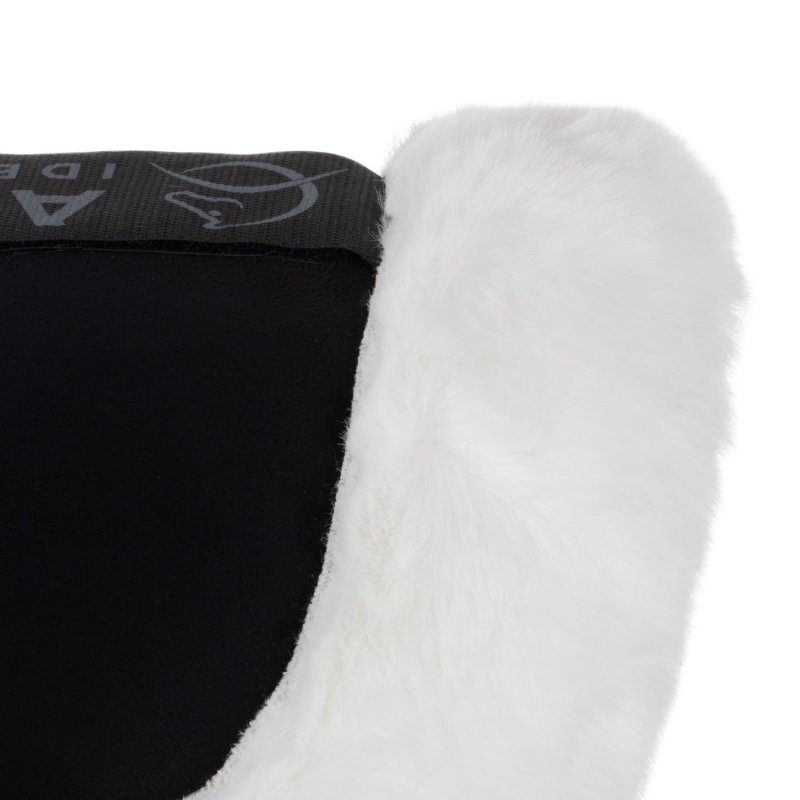 Acavallo Compensatore Piuma Pocket montone sintetico rialzo anteriore - Nero - colore lana sintetica Eco-Wool  White